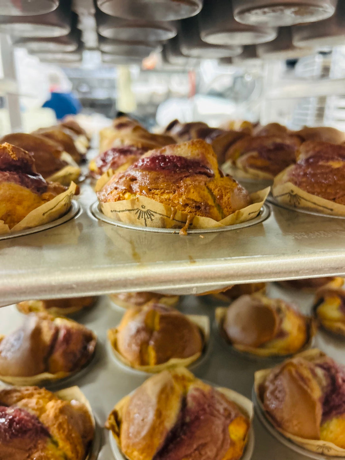 Blue Raspberry German Sour Cream Coffee Cakes