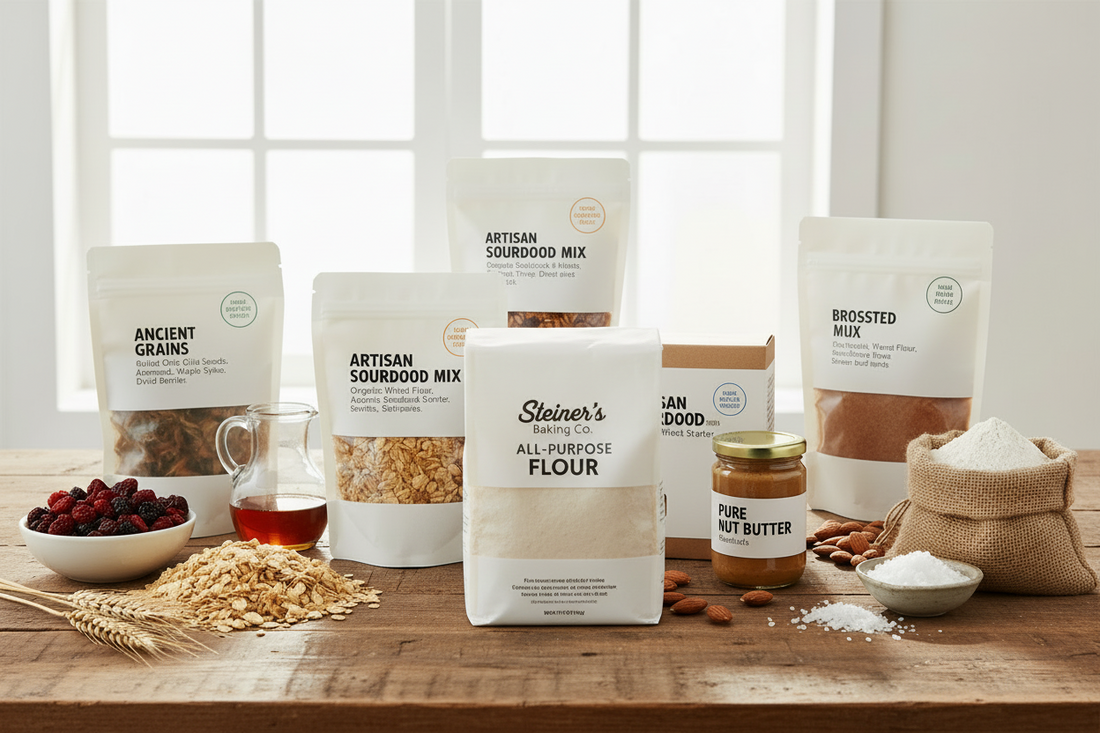 Clean label product line up with steiner's all-purpose flour