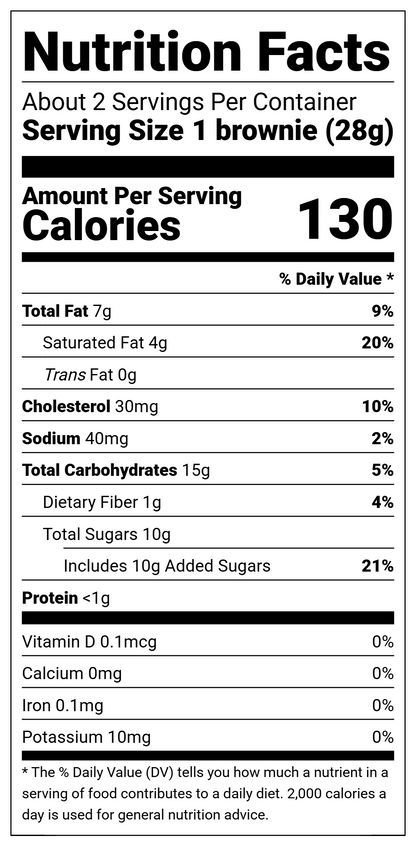 Chocolate Fudge Brownies 18 2-packs $3.05/pack