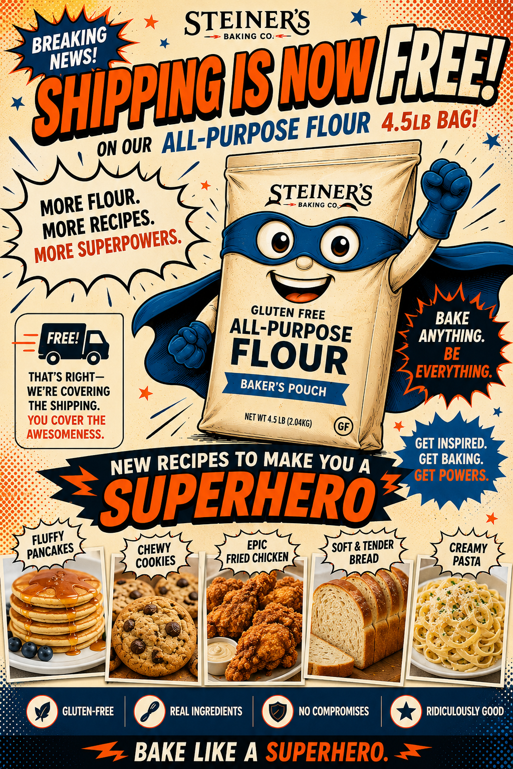 Gluten-Free All-Purpose Flour - 4.5lb Baker’s Pouch